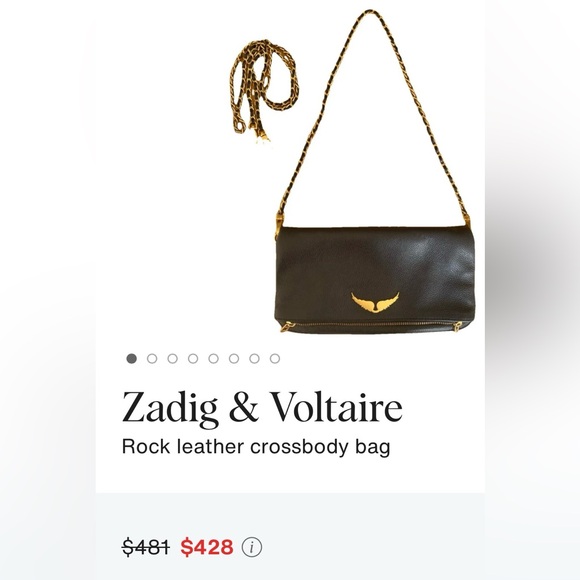 Zadig & Voltaire Brown Leather Crossbody Bag - Picture 1 of 4